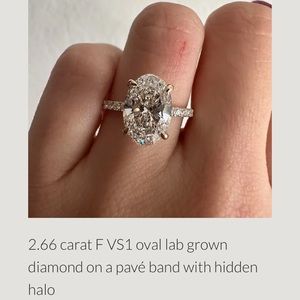 Elegant Silver Diamond Ring